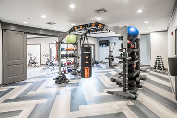 Fitness center with updated equipment